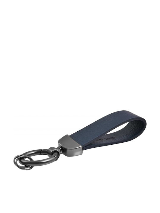 Akzent Schlüsselanhänger Leder Gray