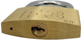 Bronze Padlock Brass with Key 30mm 1pcs