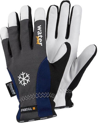 Tegera 577 Waterproof Gloves for Work Driver White Leather White/Grey/Blue 1pcs