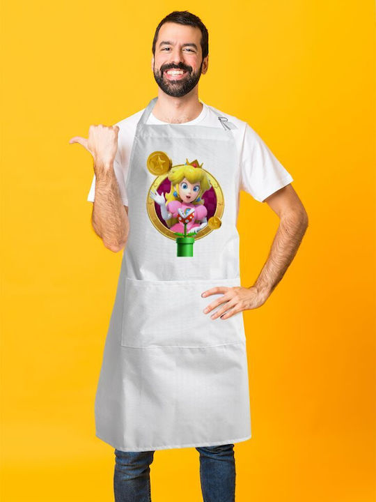 Koupakoupa Princess Peach Toadstool Waterproof Apron Orange