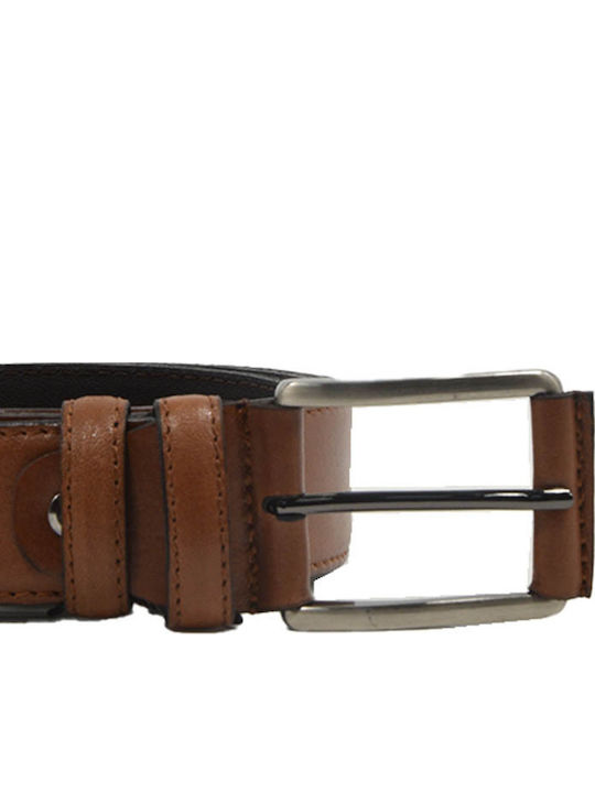 Herren Gürtel Leder Tabac Braun