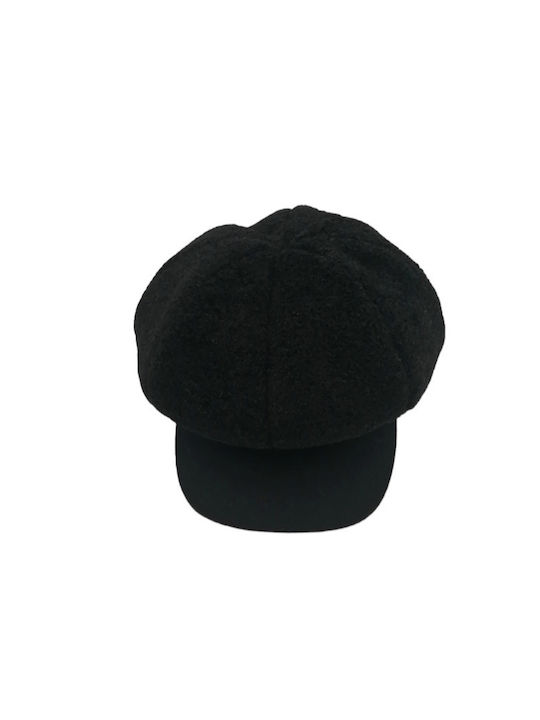 Verde Fabric Women's Beret Hat Black