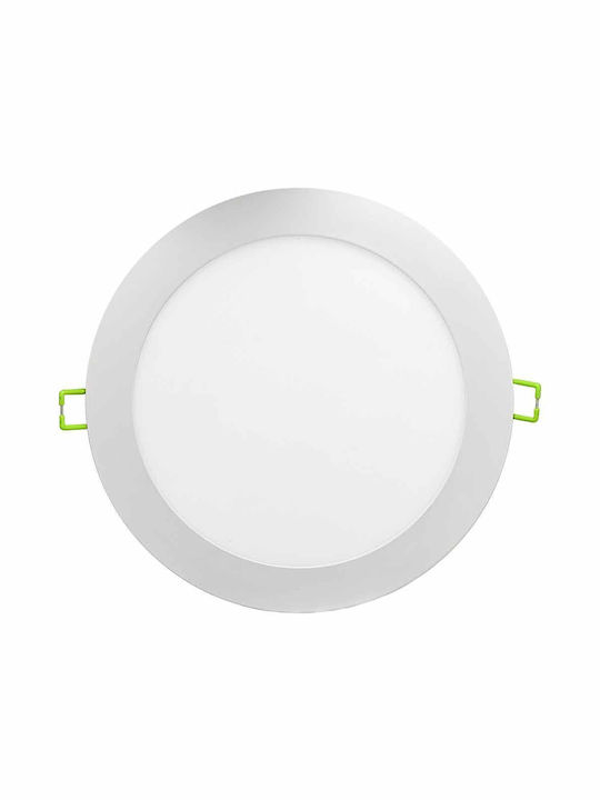 Vivalux Rund Vertieft LED Panel 18W mit Kaltweiß Licht 6000K