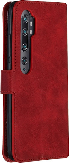 Cc9 Pro Classic Calf Texture Horizontal Buchen Sie Synthetisches Leder Rot (Xiaomi Mi Note 10 / Mi Note 10 Pro)