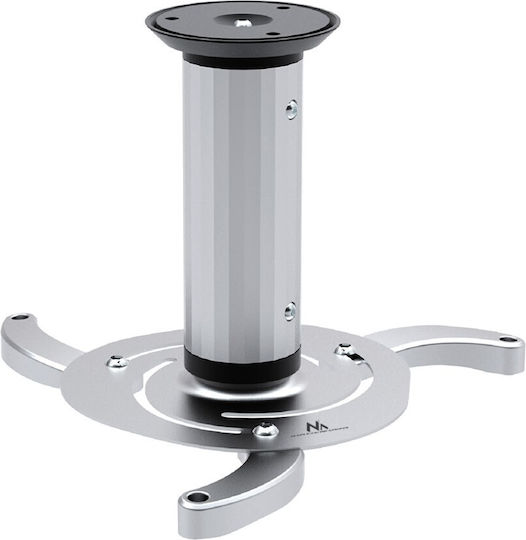 Maclean Energy Projektorhalterung Decke mit maximaler Belastung von 10kg Silber