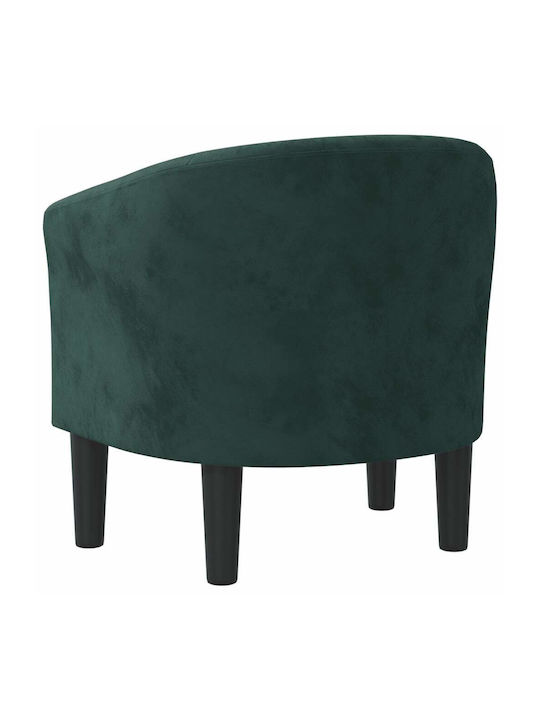 Фотьойл Кадифен Dark Green 70x56x68см