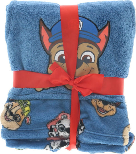 Nickelodeon Κουβέρτα Fleece Paw Patrol Μπλε 58x70εκ.