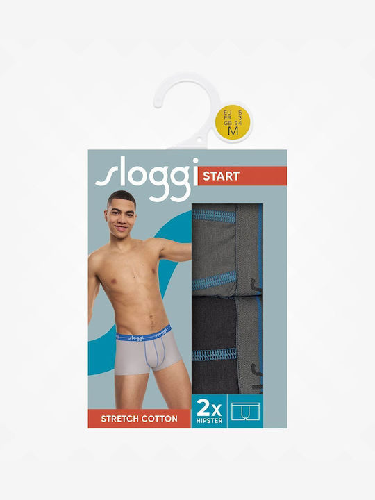 Start Hipster Men's Boxers Beige-Brown 2Pack
