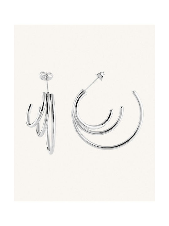 StanStefan Earrings Hoops made of Steel