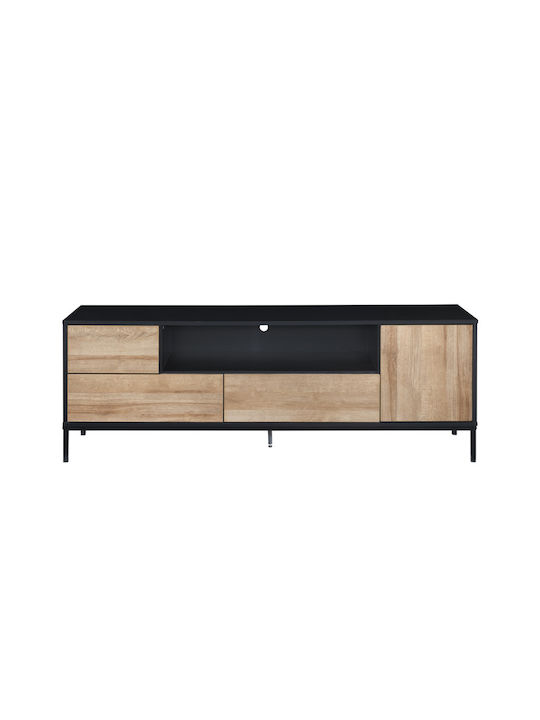 Телевизионна Мебел Blackbird Riviera Oak Черна Дължина 160xДълбочина 40.5xВисочина 58см