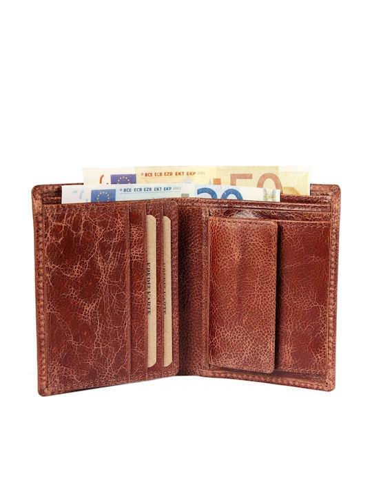 Leather Men's Wallet Classic with RFID Brown
