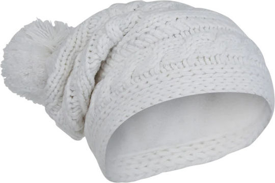 Beanie Fleece - Polar Beanie in Alb color