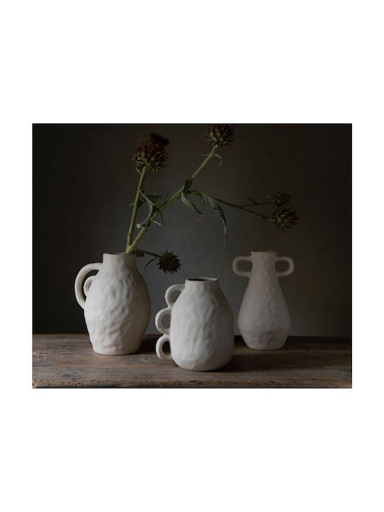 Andrea House Decorative Vase Ecru 20x20x21.5cm