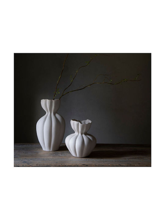 Andrea House Decorative Vase Ecru 17x17x19.5cm
