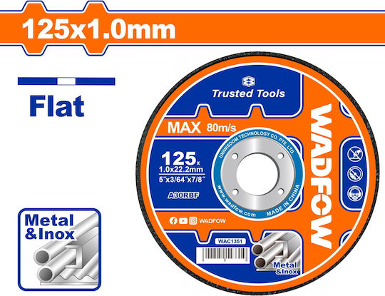 Wadfow WAC1351 Cutting Disc Metal Hole Diameter 125mm 1pcs