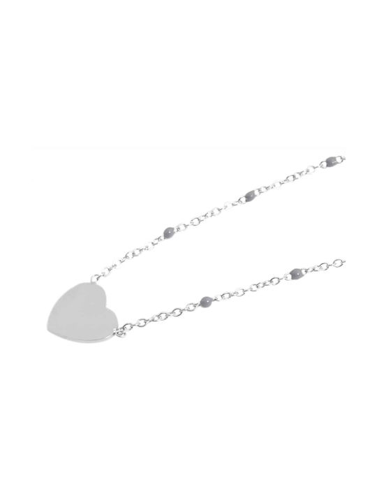 Akzent Necklace with design Heart from Steel