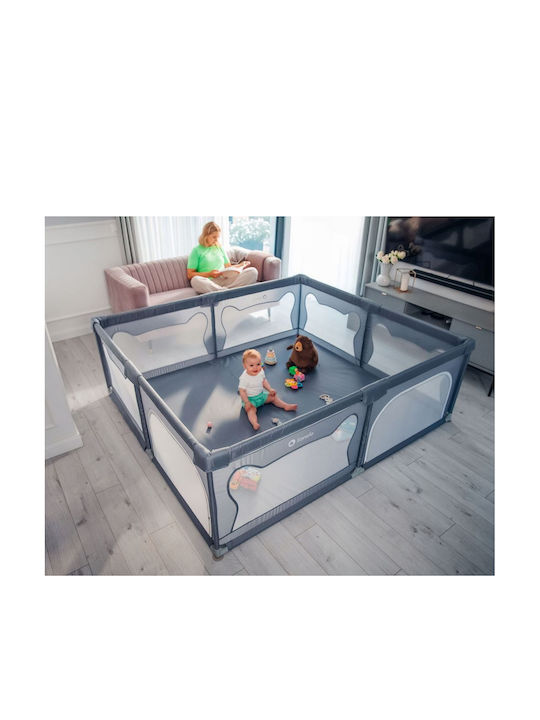 Lionelo Willow XL Playpen Gray Congrete 207x187cm