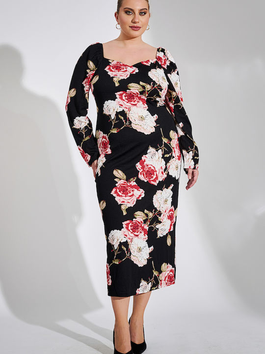 Midi Kleid Blumen