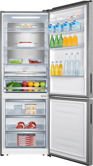 Hisense Ψυγειοκαταψύκτης 495lt Total NoFrost Υ200xΠ70.4xΒ69.5εκ. Inox RB645N4BIE