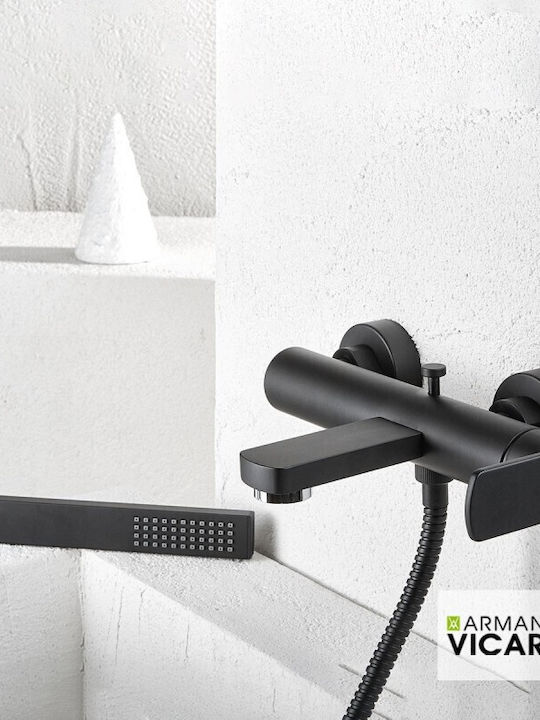 Armando Vicario Glam Mixing Bathtub Shower Faucet Black