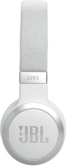 JBL Live 670NC Wireless / Wired On Ear Headphones with 65 hours of Operation and Quick Charge White