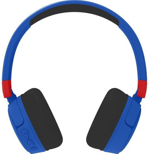 OTL Cuffie Kids Super Mario Wireless / Wired On Ear Headphones with 24 hours of Operation Red/Blue