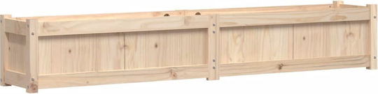 vidaXL Set 2 Planters Wooden Brown