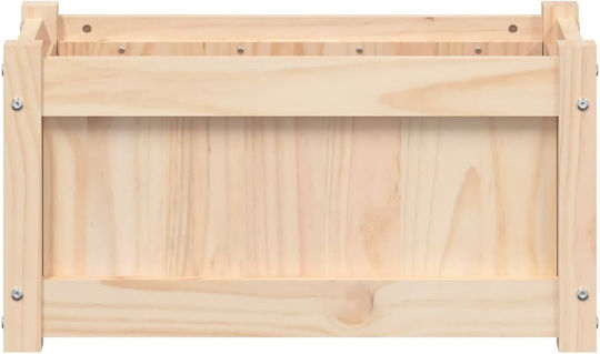 vidaXL Set 2 Blumenkästen Holz Beige