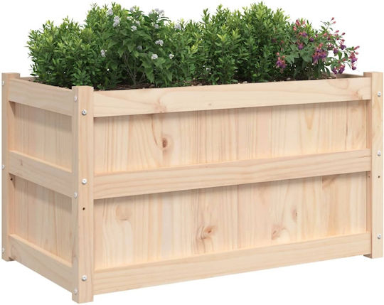 vidaXL Set 2 Blumenkästen Holz Beige