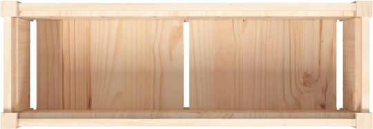 vidaXL Blumenkasten Hölzernes Beige 90x31x31cm.