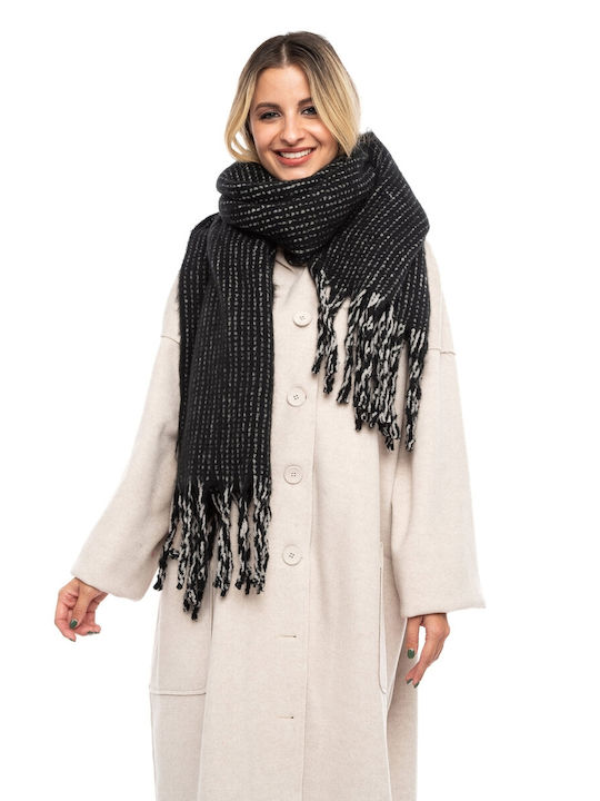 E-shopping Avenue Women's Wool Scarf Black