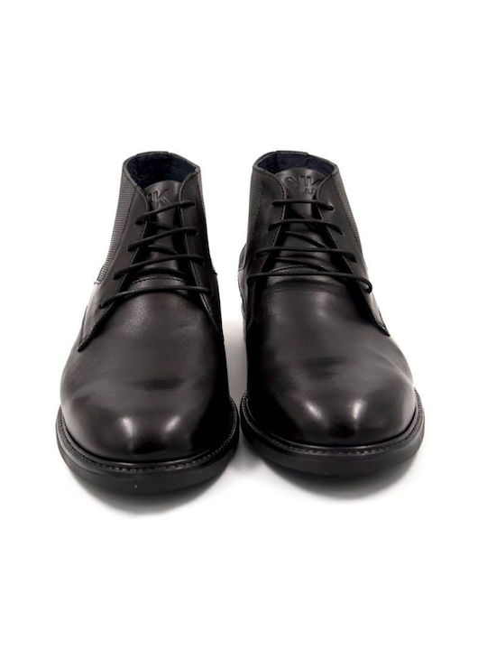 Kricket Men's Leather Boots Black