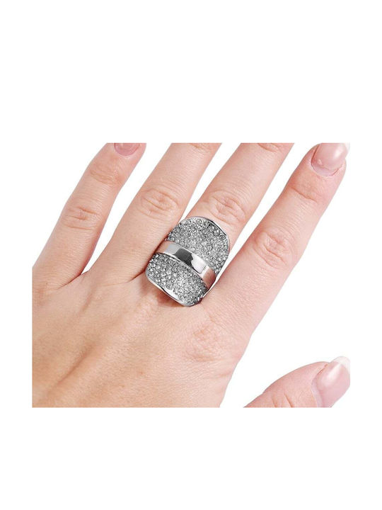 Akzent Damen Ring aus Stahl