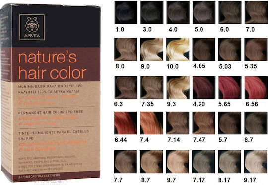 Apivita Nature's Hair Color Βαφή Μαλλιών Χωρίς Αμμωνία 9.7 Ξανθό Πολύ Ανοιχτό Μπεζ 50ml