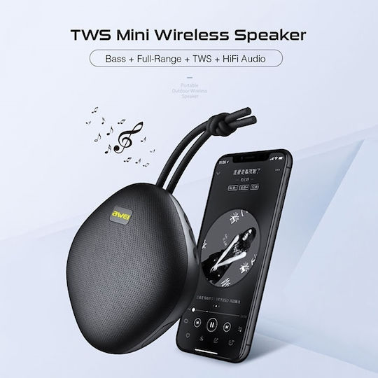Awei Y336 Waterproof Bluetooth Speaker 5W with Battery Life up to 6 hours White