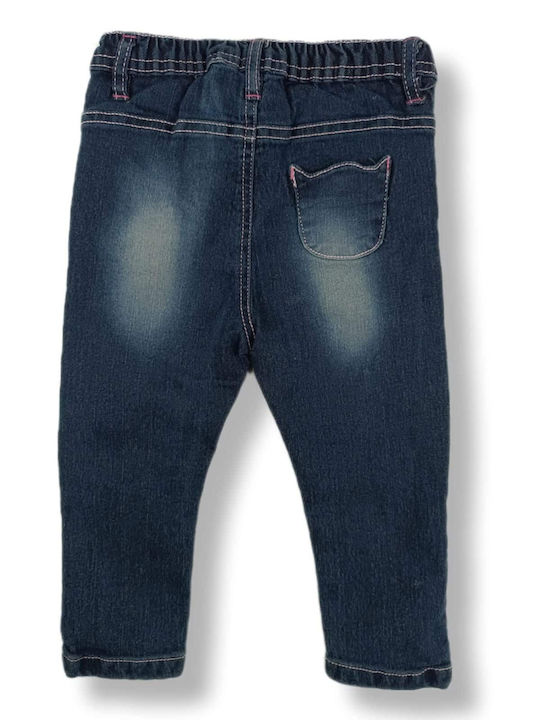 Trendy Shop Pantaloni copii din denim blue-jean albastru