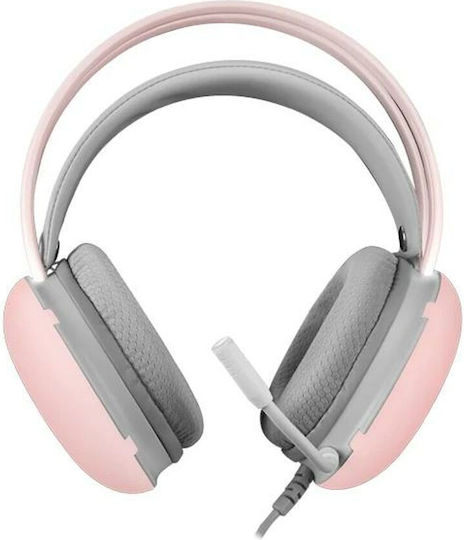 Mars Gaming MH-GLOW Over Ear Gaming Headset with 3.5 mm Connectivity Pink for Nintendo Switch