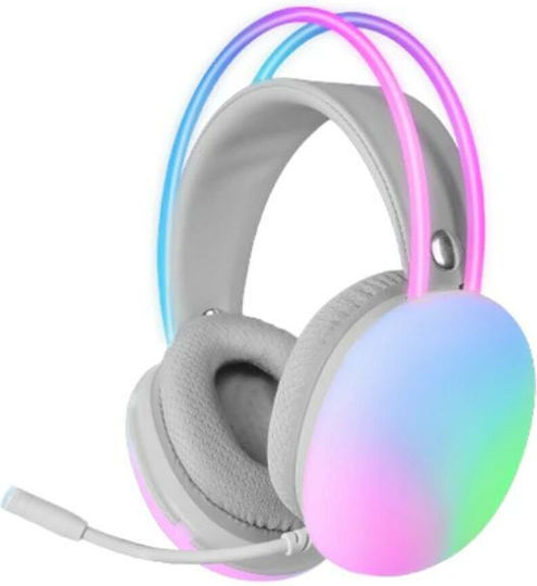 Mars Gaming MH-GLOW Over Ear Gaming Headset with 3.5 mm Connectivity Pink for Nintendo Switch