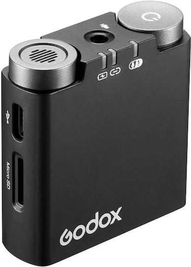 Godox Virso M1 Wireless Microfon Cu clemă pe margine pentru Cameră