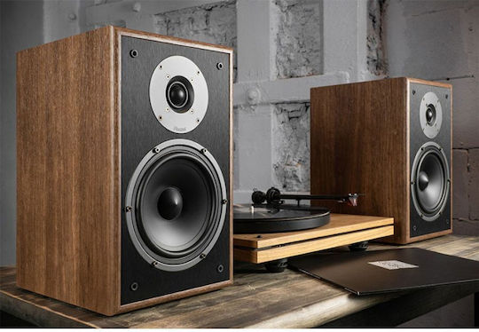 Magnat Monitor S30 Ζεύγος Ηχείων Hi-Fi Βιβλιοθήκης 100W 2 Δρόμων Π21.5xΒ27xΥ35.4εκ. Καρυδιά / Καφέ