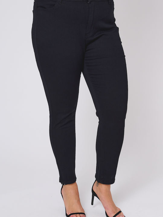 Women's Fabric Trousers Black