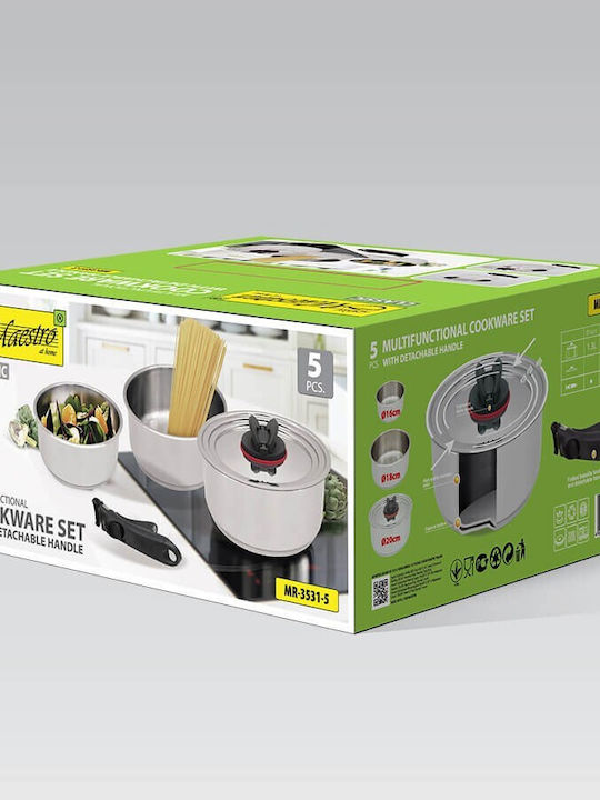 Maestro Royalty Line Töpfe Set aus Rostfreiem Stahl 3 Teile
