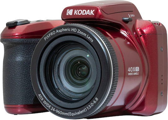 Kodak PIXPRO AZ405 Compact Φωτογραφική Μηχανή 20MP Οπτικού Ζουμ 40x με Οθόνη 2.3" και Ανάλυση Video 1280 x 720 pixels Κόκκινη