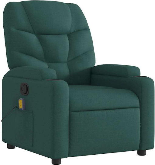 Relaxsessel Friseurwaschbecken mit Fußhocker Dark Green 74x89x100cm