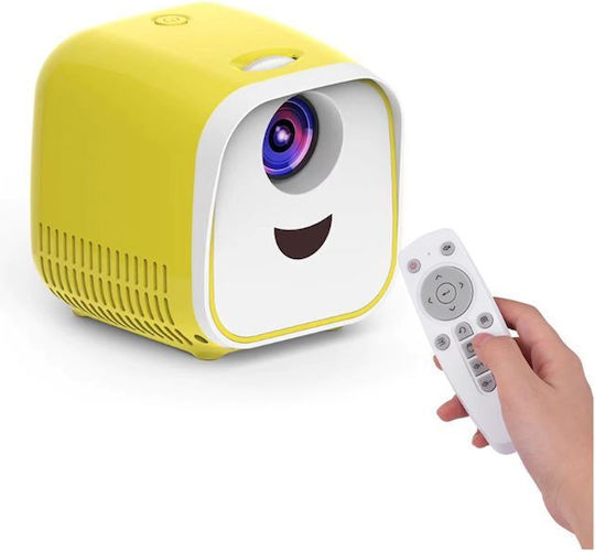 Clever Projector V1 Mini Projector LCD LED Lamp with Built-in Speakers Black