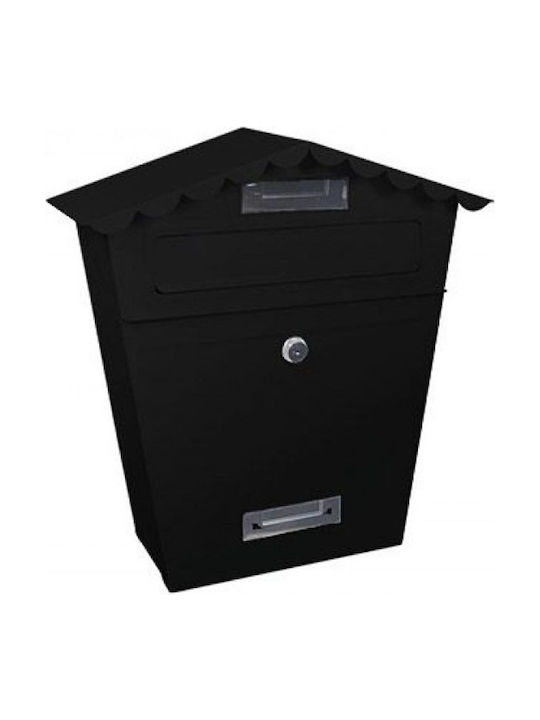 TX0010 Cutie Poștală pentru Exterior Metalic în Culoarea Negru 30x10x36cm