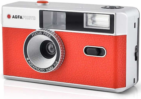 AgfaPhoto Analogue 35mm Compact Φωτογραφική Μηχανή Κόκκινη
