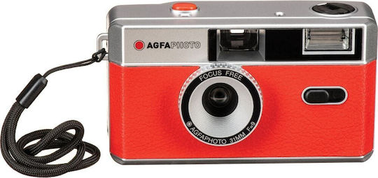 AgfaPhoto Analogue 35mm Compact Φωτογραφική Μηχανή Κόκκινη