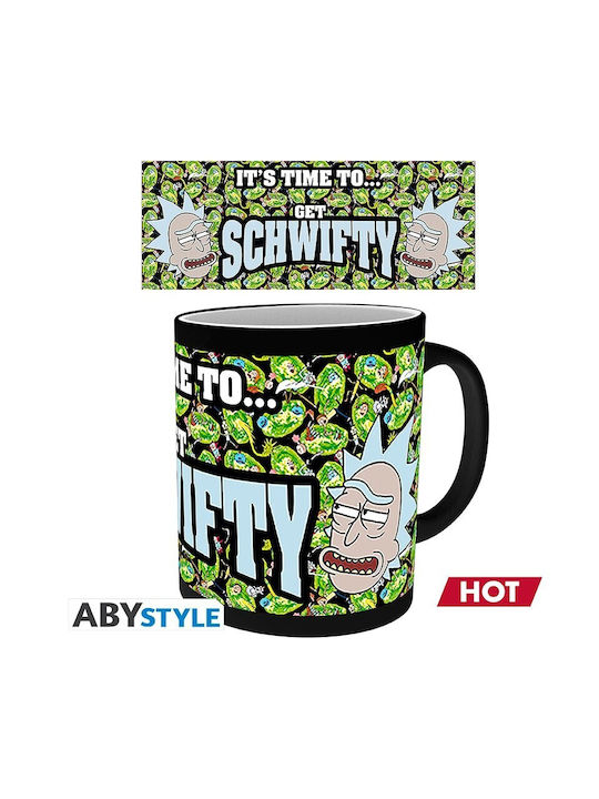 GB eye Rick And Morty - Heat Change Get Schwifty Mug Heat Change Mug Ceramic Multicolored 300ml