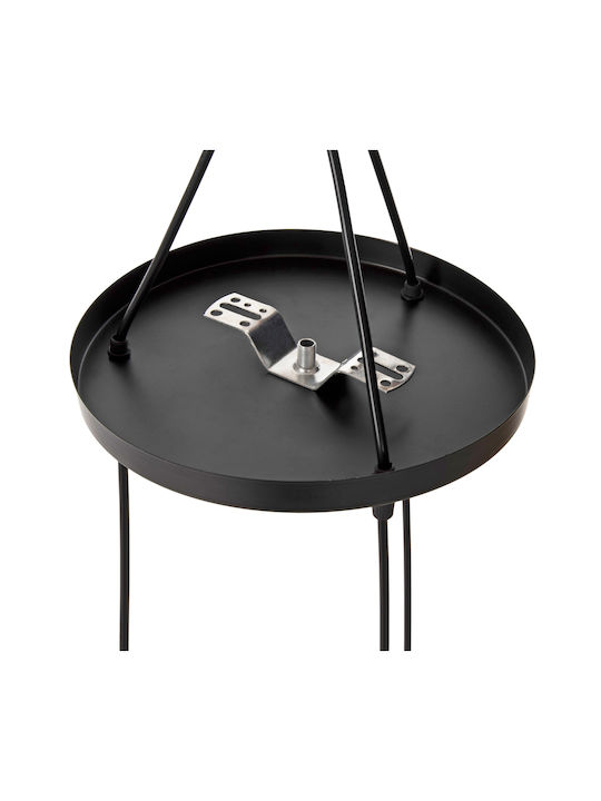 HomeMarkt Pendant Light Black with Socket E27 23x23x124cm